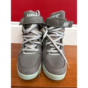 Nike Dunk Sky Hi Wedge Sneakers Womens Grey Safari Print 599410-006 Size 9